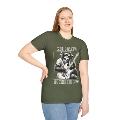 Funny Guitar Chimpanzee Tee
