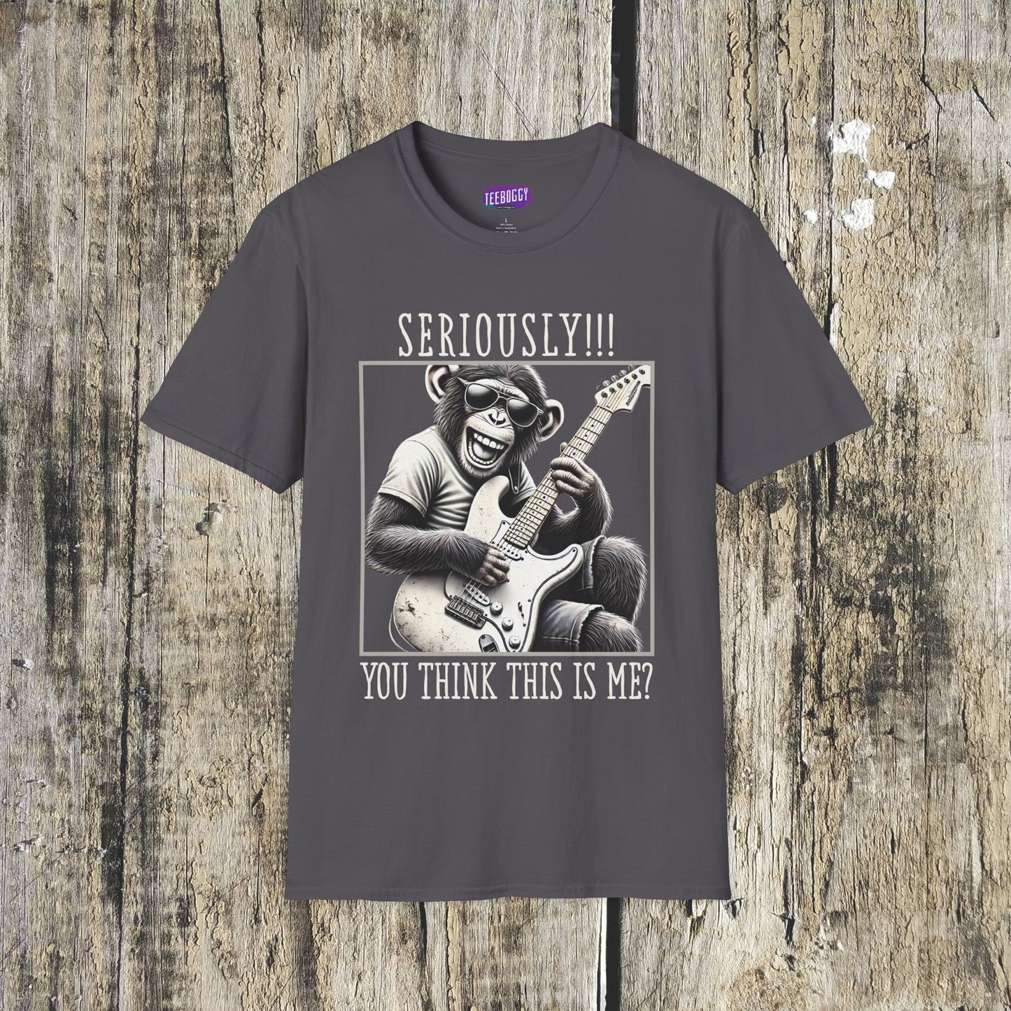 Funny Guitar Chimpanzee Tee