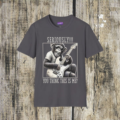 Funny Guitar Chimpanzee Tee