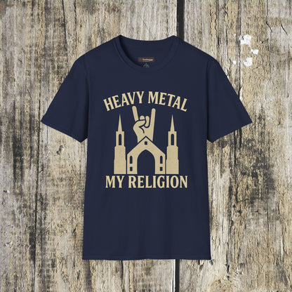 Heavy Metal Church T-Shirt — Fist Emblem Tee for Metal Fans