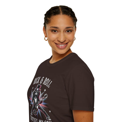 Rock & Roll Cat T-Shirt — "rock & roll, soothes my soul"