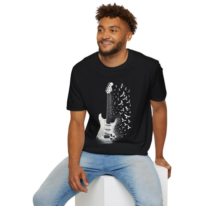 Rock Guitar Birds T-Shirt
