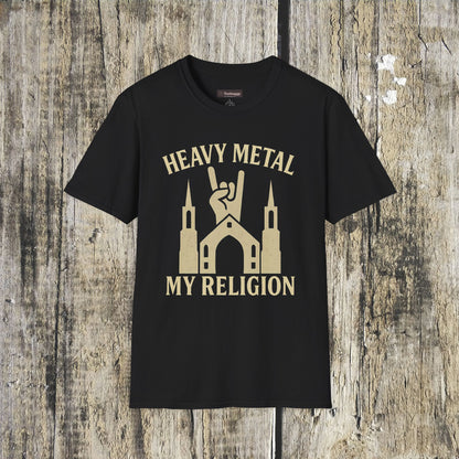 Heavy Metal Church T-Shirt — Fist Emblem Tee for Metal Fans