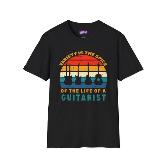 Guitarist Graphic Tee - Variety is the Spice of Life Unisex Softstyle T-Shirt