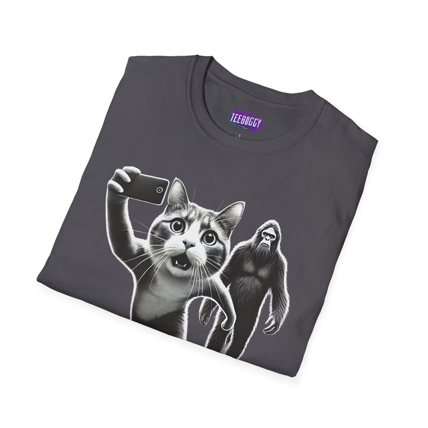 Cat Sasquatch Selfie T-Shirt