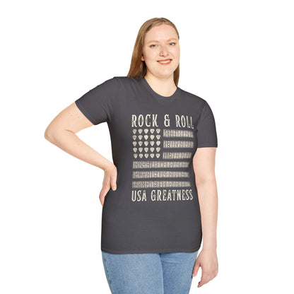 Patriotic Guitar T-Shirt - Rock & Roll, USA Greatness
