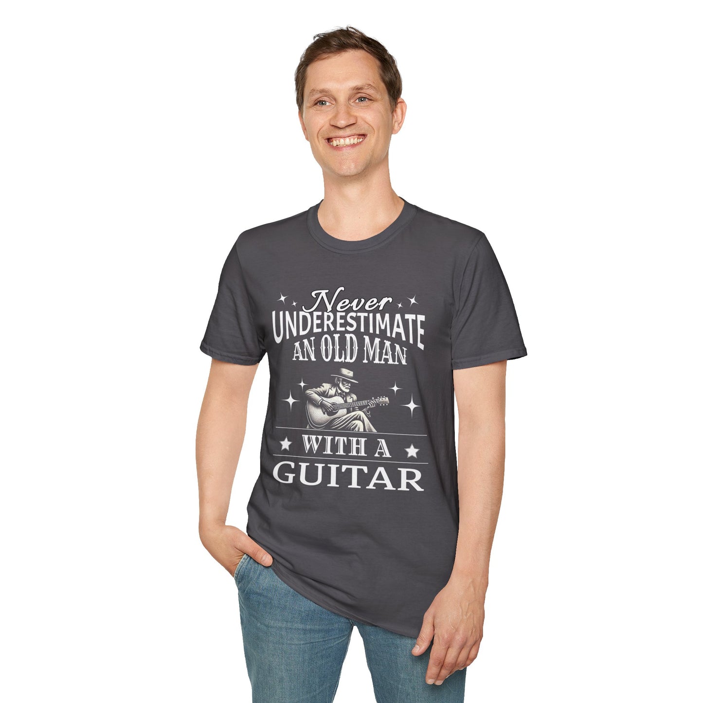 Old Man Guitarist T-Shirt
