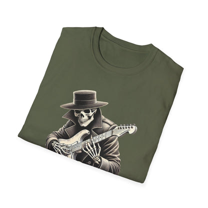 Heavy Metal Forever T-Shirt — Skeleton Rocker Guitar Tee