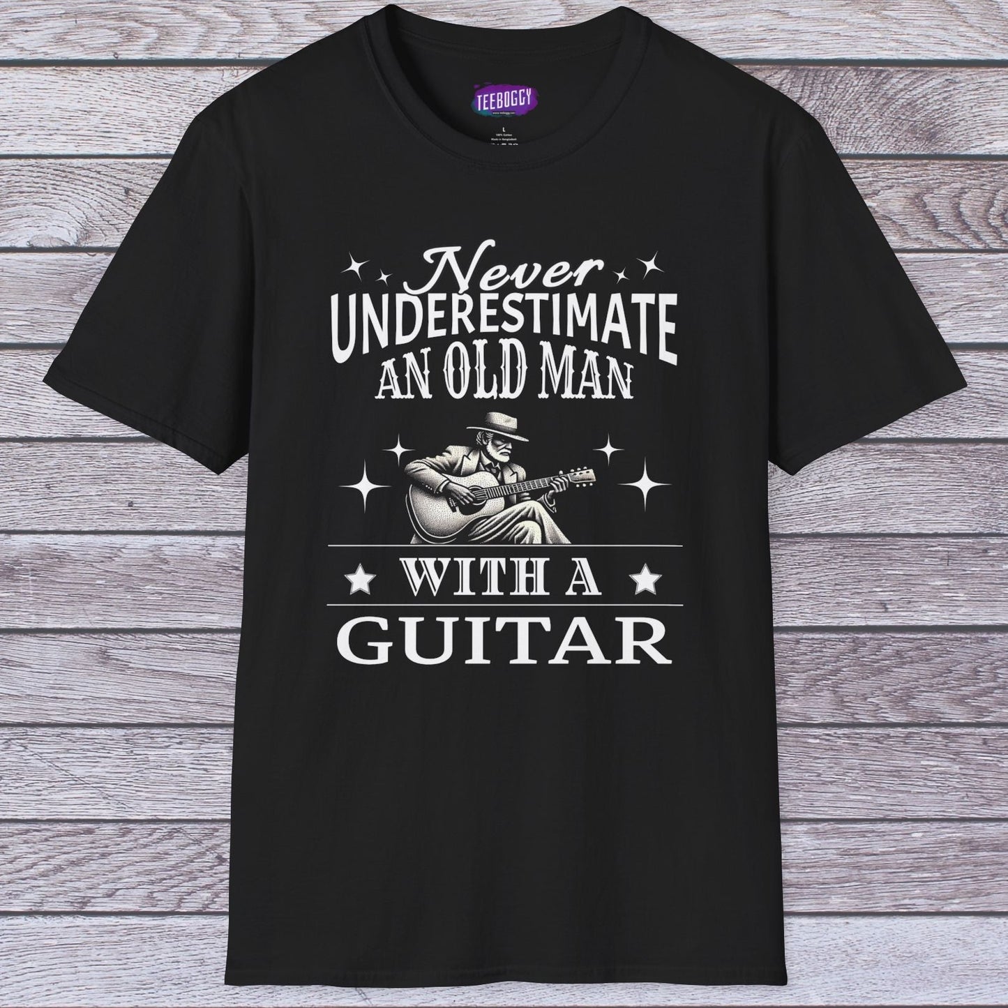 Old Man Guitarist T-Shirt