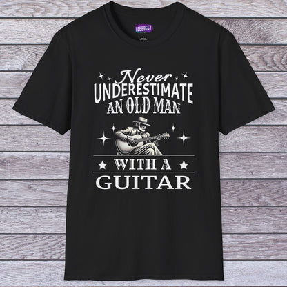 Old Man Guitarist T-Shirt