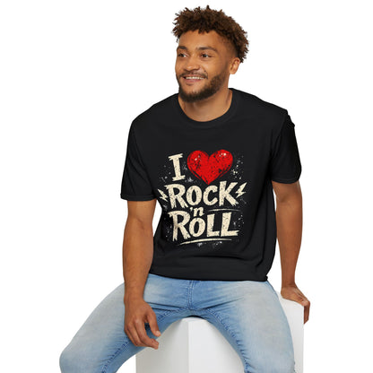 I Love Rock n Roll T-Shirt — Design for Music Lovers