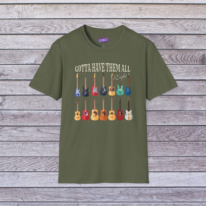 Guitar Shapes Unisex T-Shirt - Gotta Have Them All