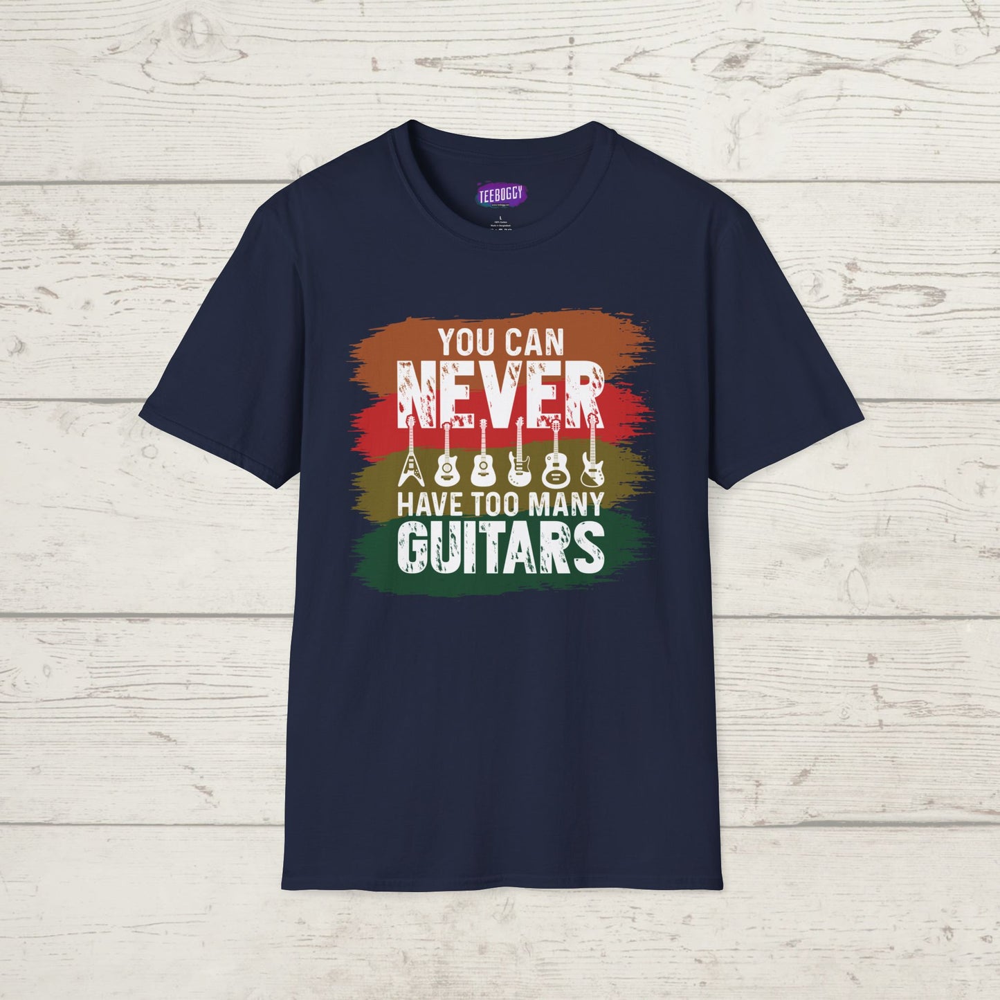 Guitar Statement T-Shirt - Grunge Colorful Slogan