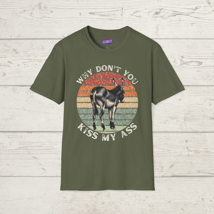 Funny Donkey Ass Kiss Unisex Tee