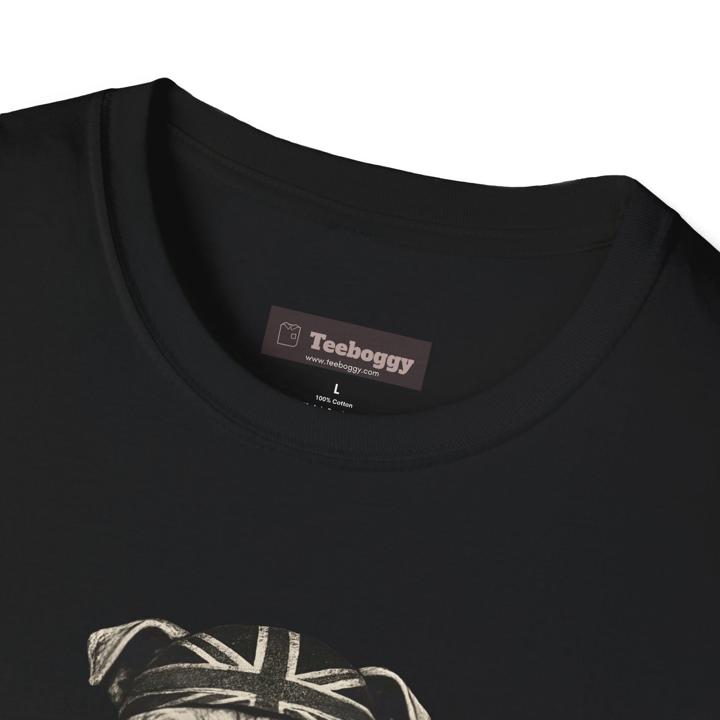 Bulldog Rock Rebel T-Shirt — Guitar-Slinging Middle Finger Design
