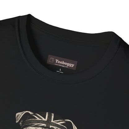Bulldog Rock Rebel T-Shirt — Guitar-Slinging Middle Finger Design
