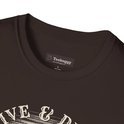 Overdrive & Distortion Guitar T-Shirt — Retro Stratocaster Design