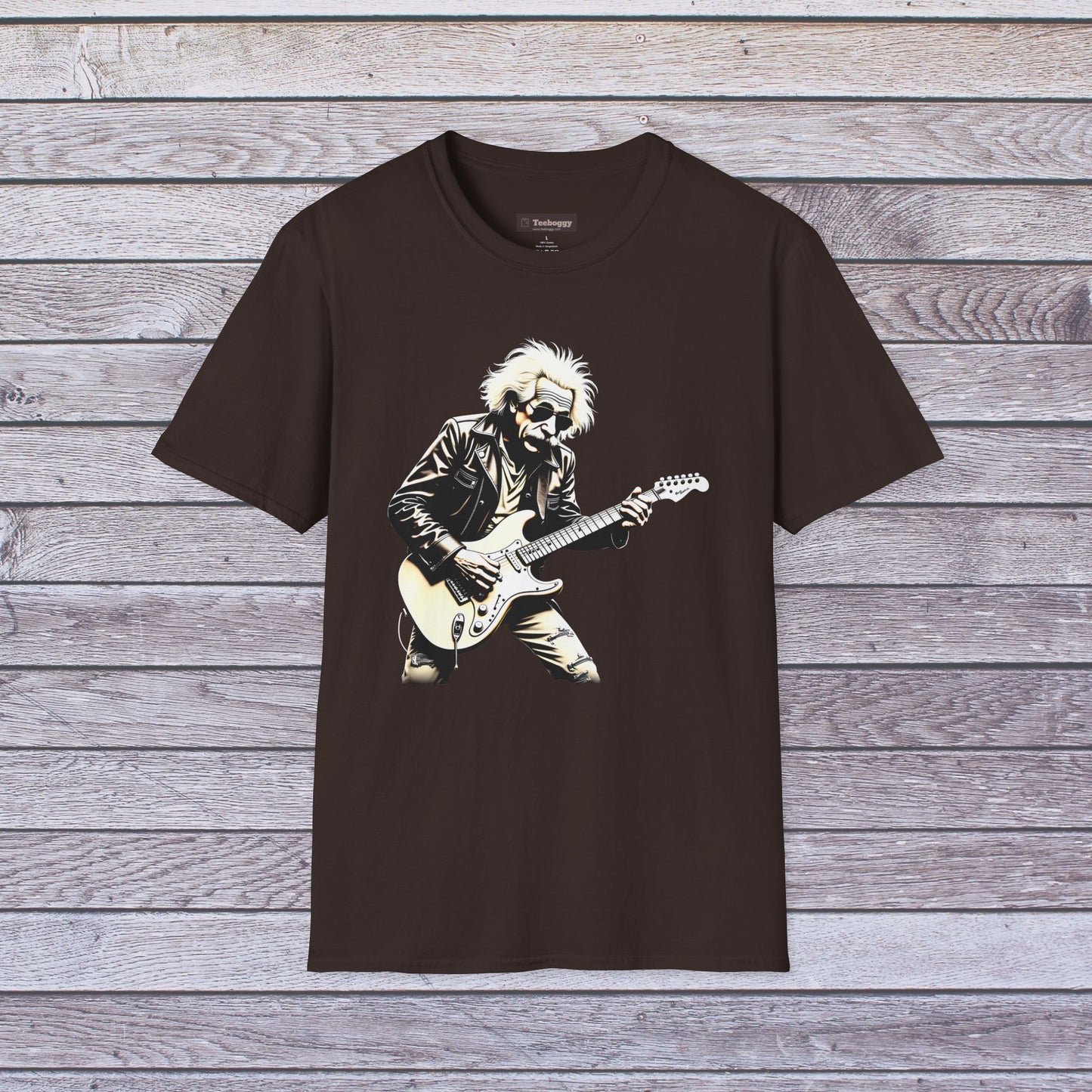 Einstein Rocker T-Shirt — Rock Guitar Genius Graphic Tee