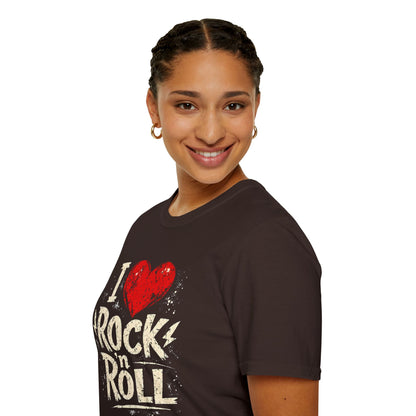 I Love Rock n Roll T-Shirt — Design for Music Lovers