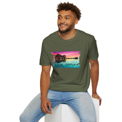 Love Nature Guitar T-Shirt
