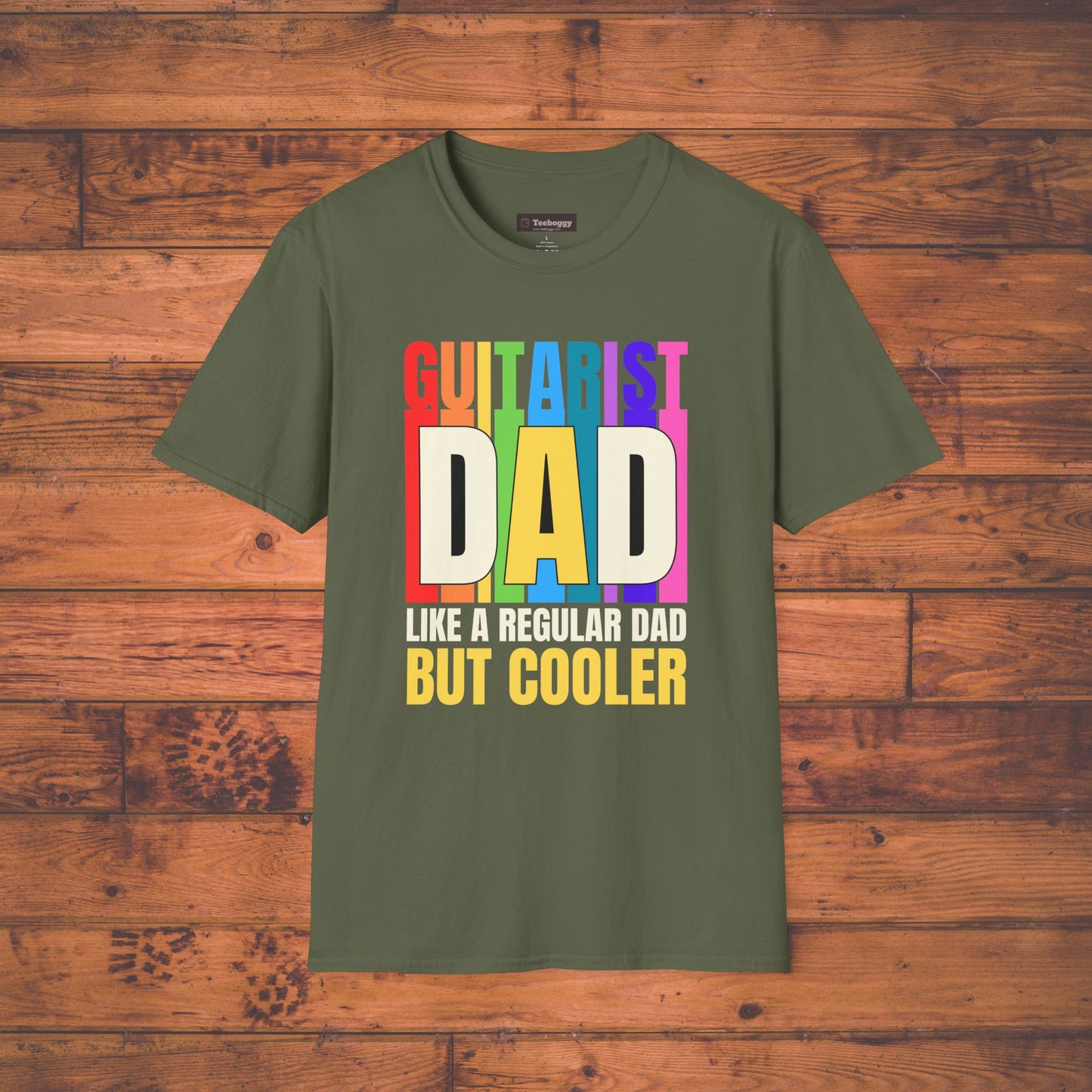 Guitar Dad T-Shirt — "Guitar Dad, Like A Regular Dad But Cooler"