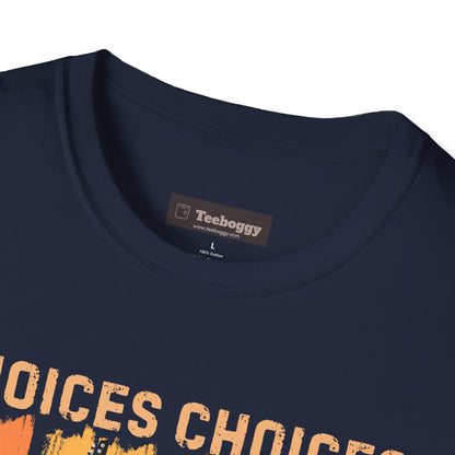 Rock Guitar T‑Shirt — "Choices Choices, Which Beauty for Today" Retro Guitar Types